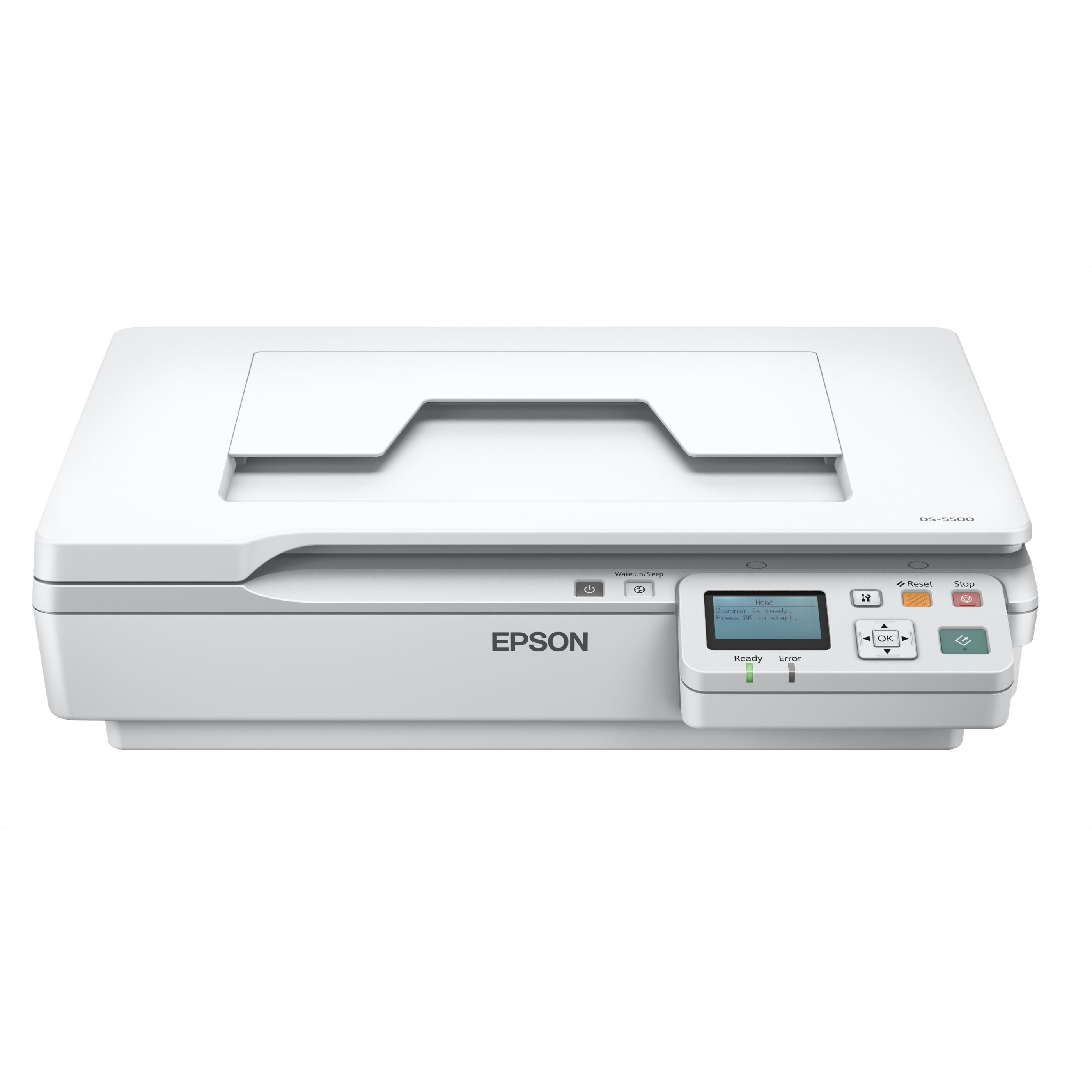 Сканер Epson Workforce DS-5500N белый купить,NaN