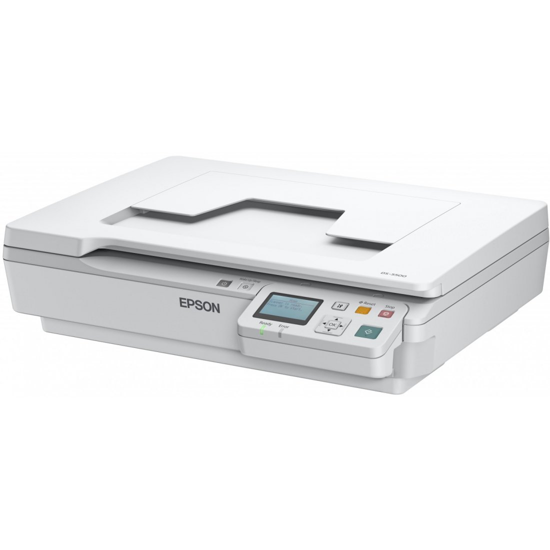 Сканер Epson Workforce DS-5500N белый купить,NaN