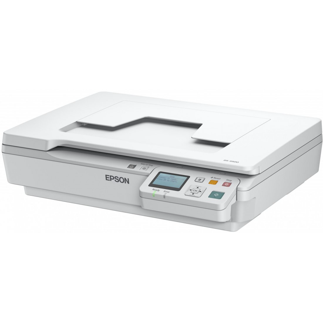 Сканер Epson Workforce DS-5500N белый купить,NaN