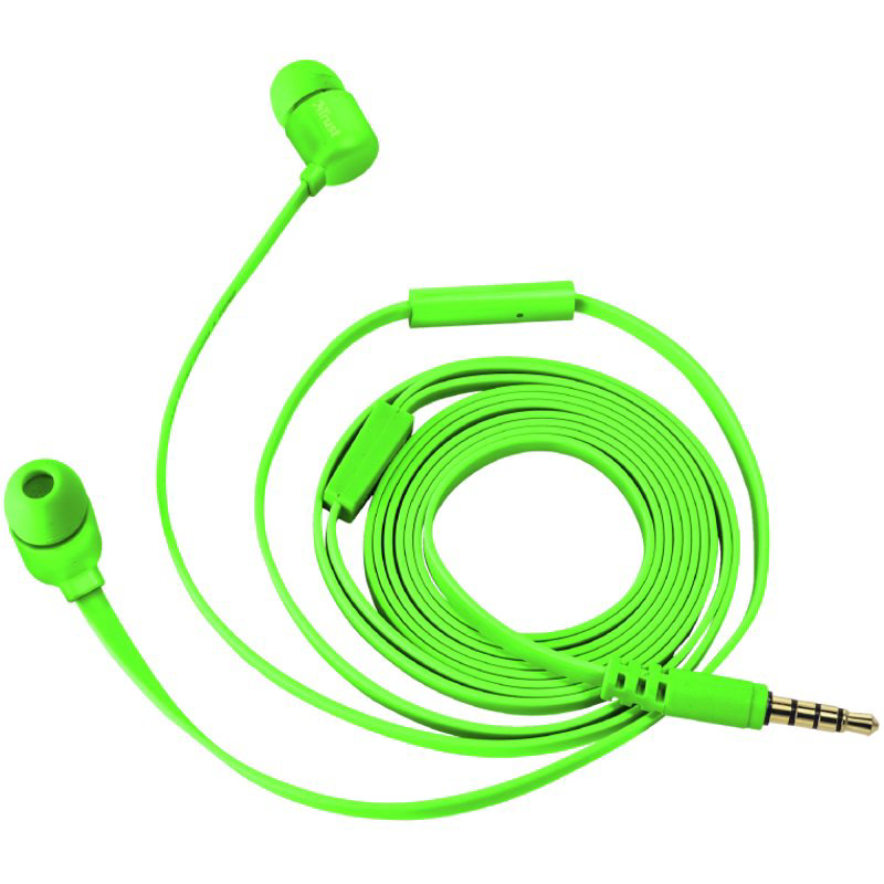 Наушники Trust Duga In-Ear зеленые купить,NaN