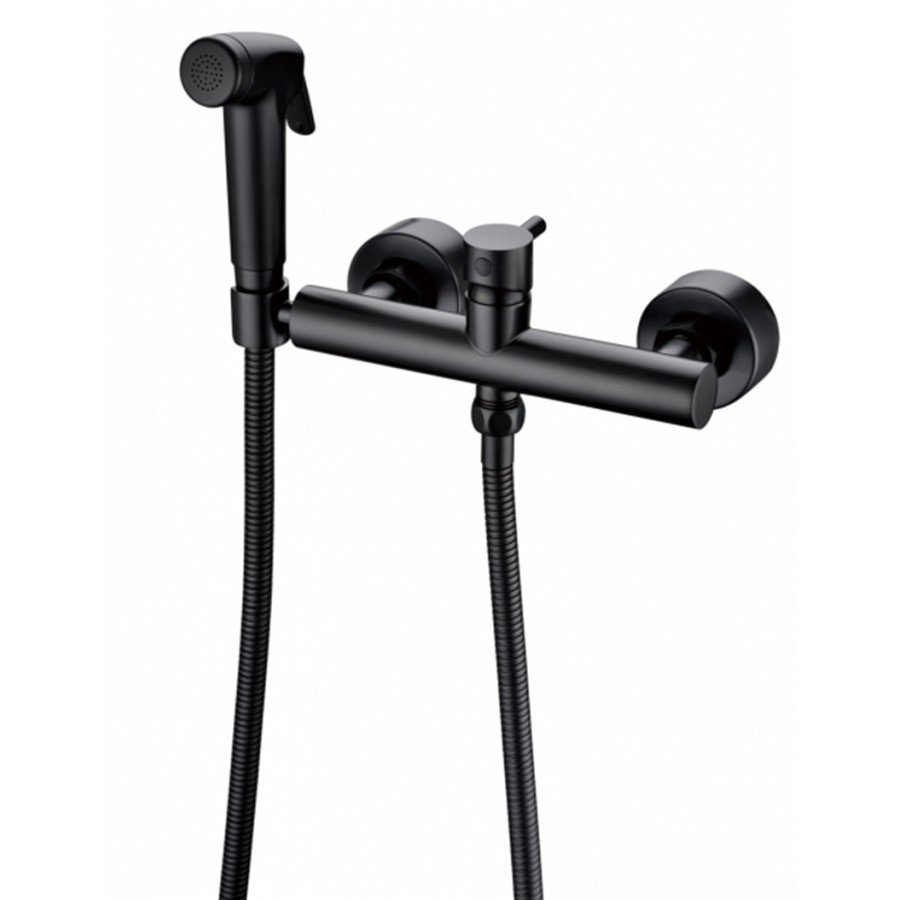 Смеситель Bravat D9141BW-RUS черный купить,NaN