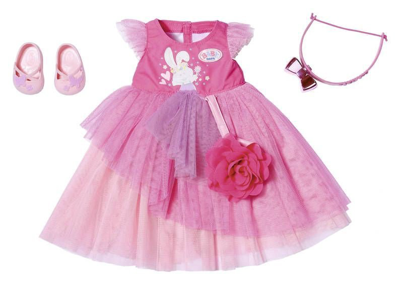 Бальное платье Zapf Baby born Делюкс розовое купить,NaN