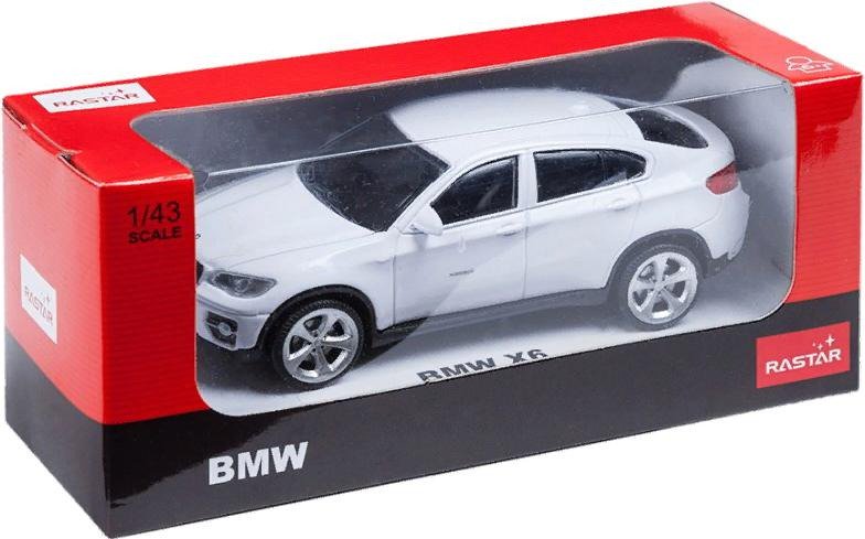 Машинка Rastar BMW X6 33700W 1:43 белая