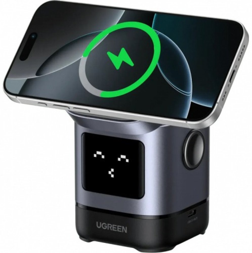 Зарядное устройство Ugreen W709 for IPhone/AirPods (45775) USB Type-C серый
