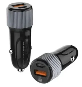 Автомобильное зарядное устройство LDNIO C510Q 2*USB A,C Lightning Black купить,0