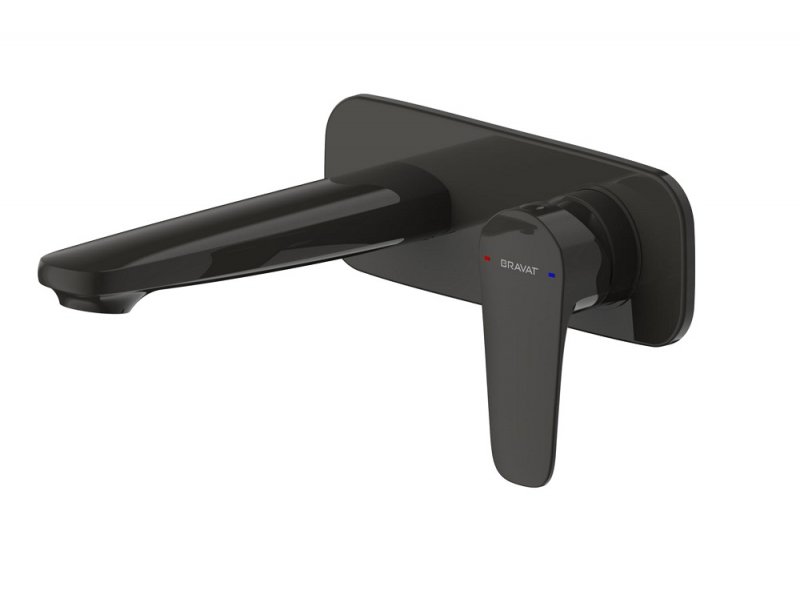 Смеситель Bravat P8173218BW-ENG черный