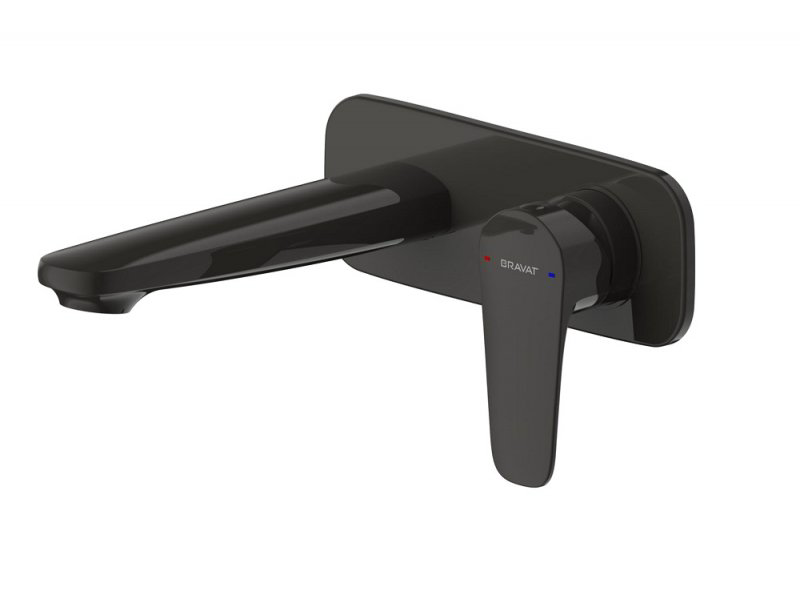 Смеситель Bravat P8173218BW-ENG черный купить,NaN