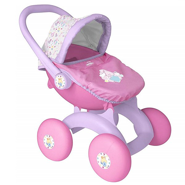 Коляска Zapf Baby born для куклы высотой 36см розовая купить,NaN