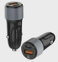 Автомобильное зарядное устройство LDNIO C510Q 2*USB A,C Lightning Black