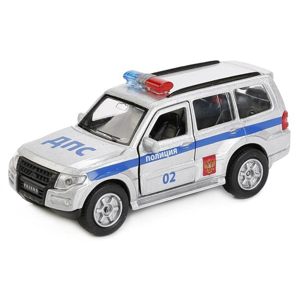 Машинка Технопарк Mitsubishi Pajero Полиция 12см купить,NaN