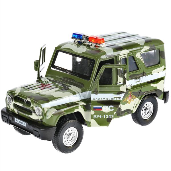 Машинка Технопарк UAZ Hunter Военный 12см купить,NaN