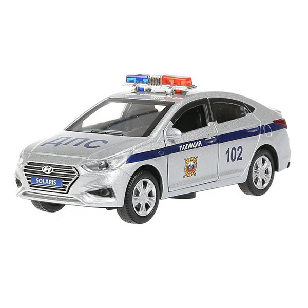 Машинка Технопарк Hyundai Solaris Полиция 12см  купить,NaN