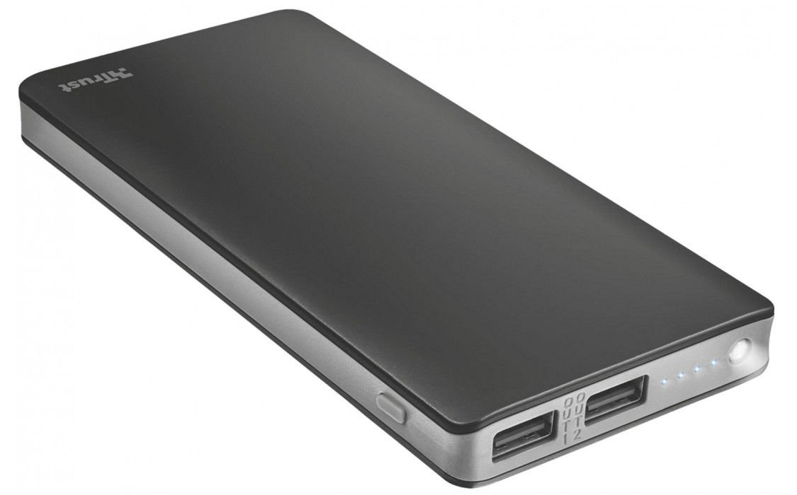 Power bank Trust Primo Thin 10000mAh черный купить,NaN