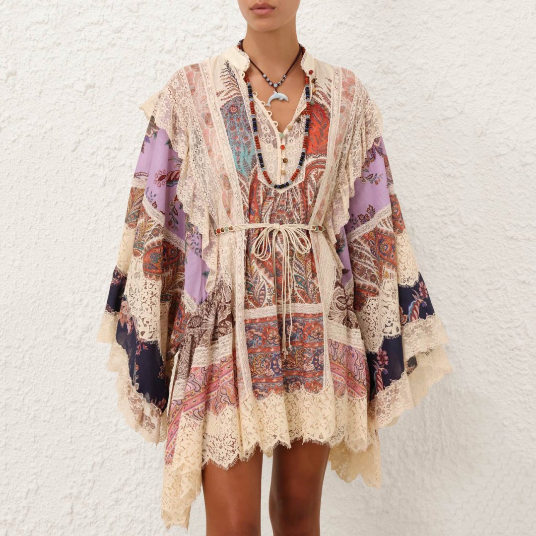 Повседневное платье ZIMMERMANN мультиколор купить,0