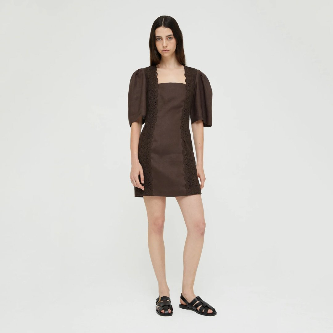 Повседневное платье Isabelle Blanche коричневые XS 40-42 купить,NaN