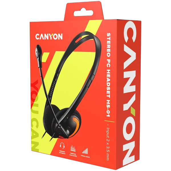 Наушники Canyon HS-01 черные