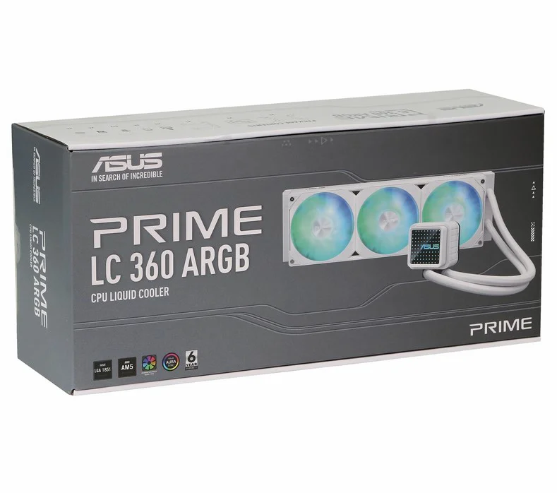 Система водяного охлаждения Asus Prime LC 360 ARGB Edition White  купить,81000