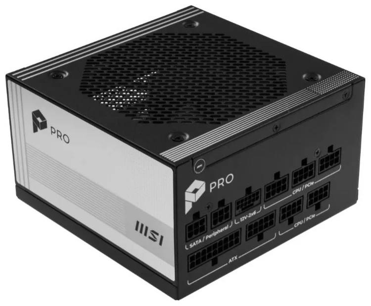 Блок питания MSI PRO A850PL PCIE5 850 Вт купить,71663
