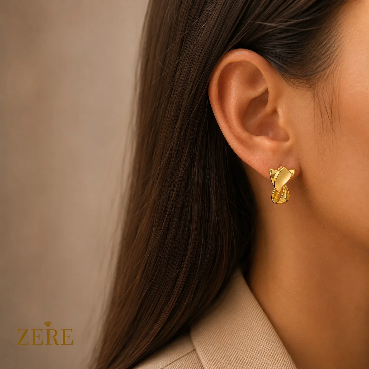 Серьги Zere ZR250702 жёлтое золото 4.52гр - ForteMarket Серьги Zere ZR250702 жёлтое золото 4.52гр купить,377200