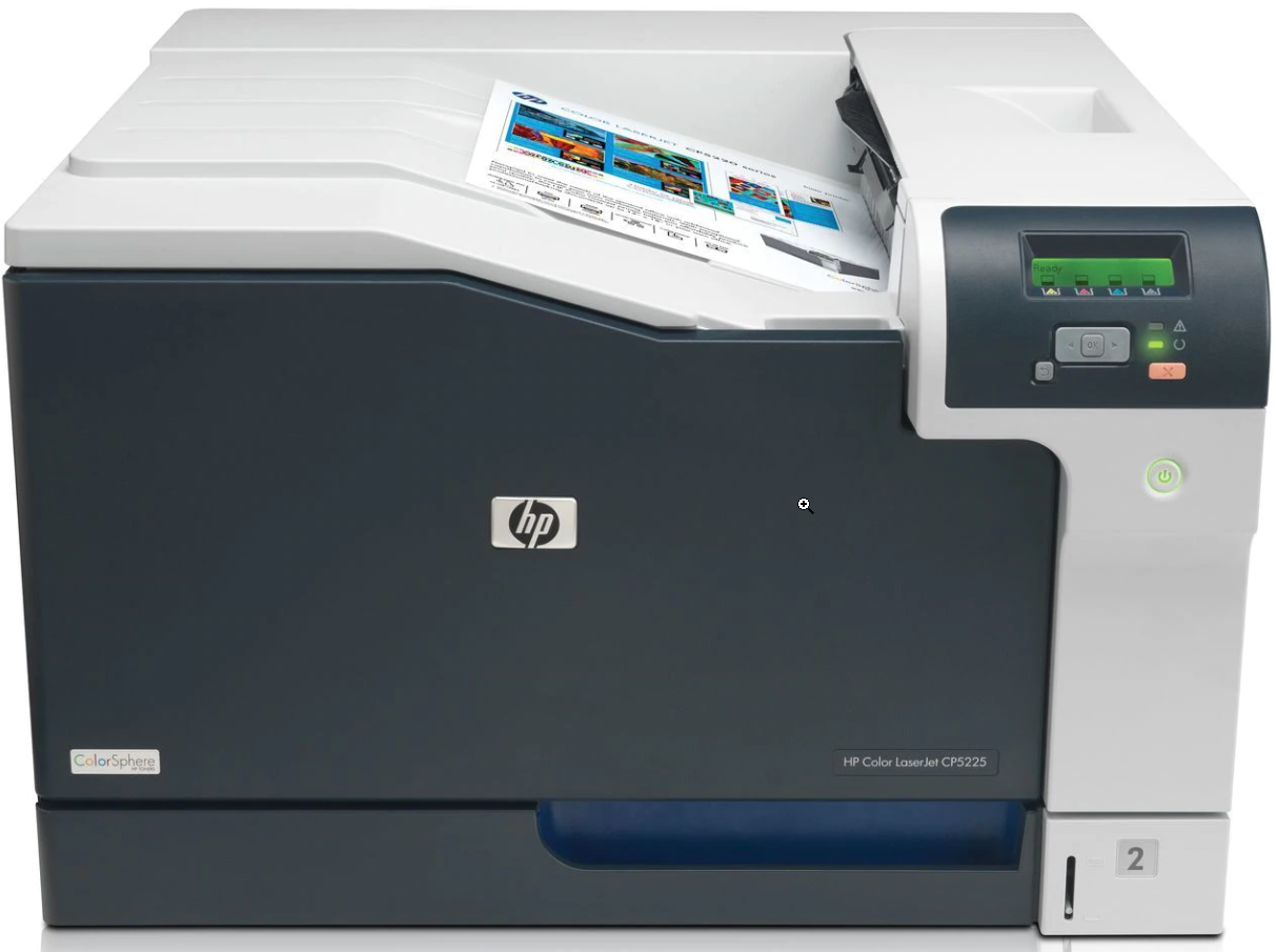 Принтер HP Europe Color LaserJet CP5225 светло-серый