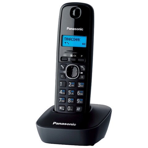 Радиотелефон Panasonic KX-TG1611CAH черный купить,NaN