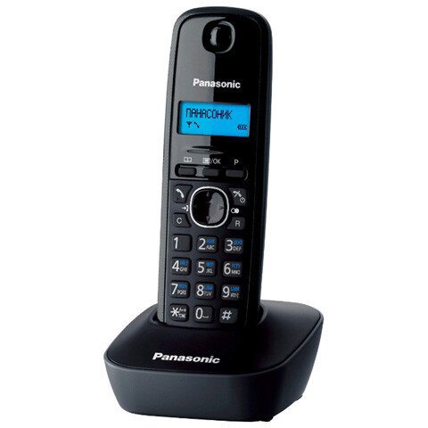 Радиотелефон Panasonic KX-TG1611CAH черный купить,NaN