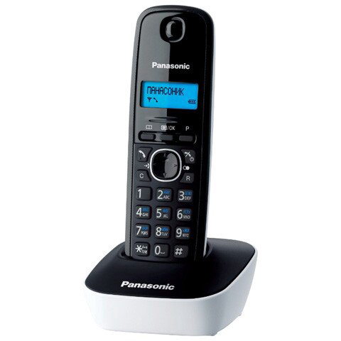 Радиотелефон Panasonic KX-TG1611CAW черно-белый купить,NaN