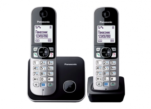 Радиотелефон Panasonic KX-TG6812CAB черный купить,0