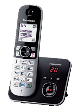 Радиотелефон Panasonic KX-TG6821CAB черный купить,NaN
