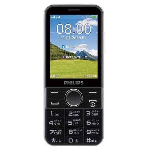 Мобильный телефон Philips Xenium E580 Black купить,NaN