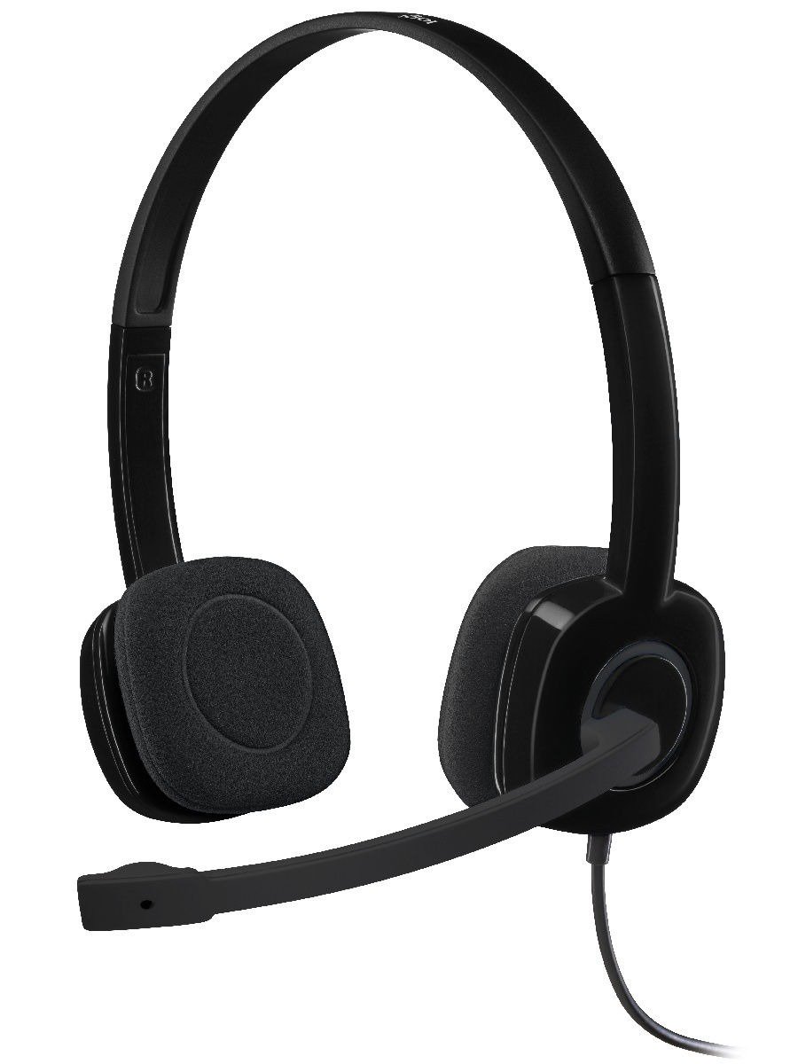 Наушники Logitech H151 черные купить,NaN