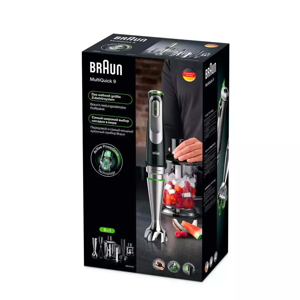 Ручной блендер Braun MQ 9147 X Black купить,104990