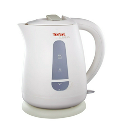 Электрочайник Tefal Express Plastic KO29913E бело-серый
