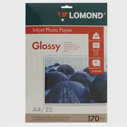 Бумага Lomond A4 170г/м2 25 листов глянцевая односторонняя