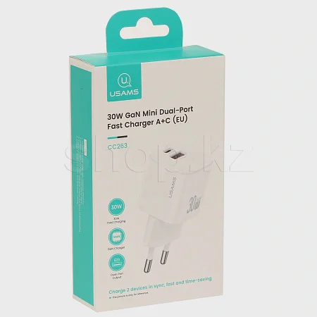 Зарядное устройство Usams US-CC263, 30W, White