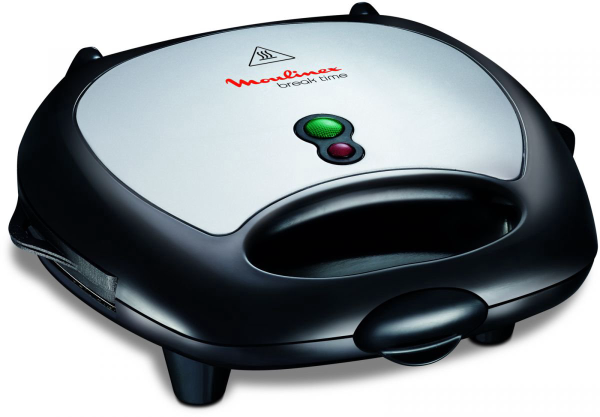 Сэндвичница Moulinex SW611812 черно-серебристая