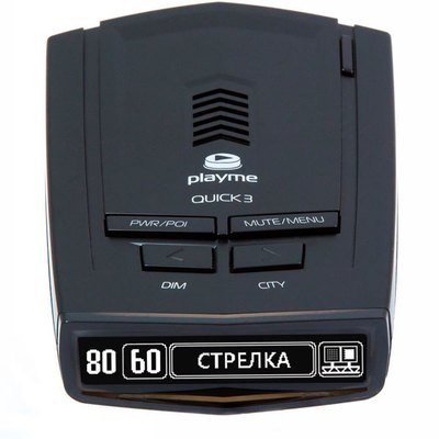 Радар-детектор PlayMe Quick 3 черный