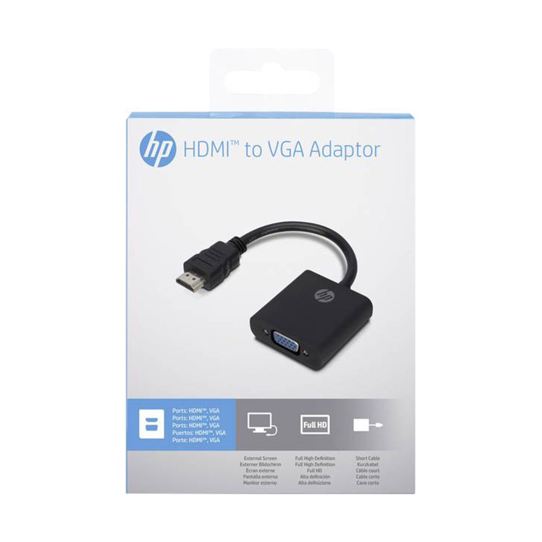 Адаптер HP HDMI to VGA черный