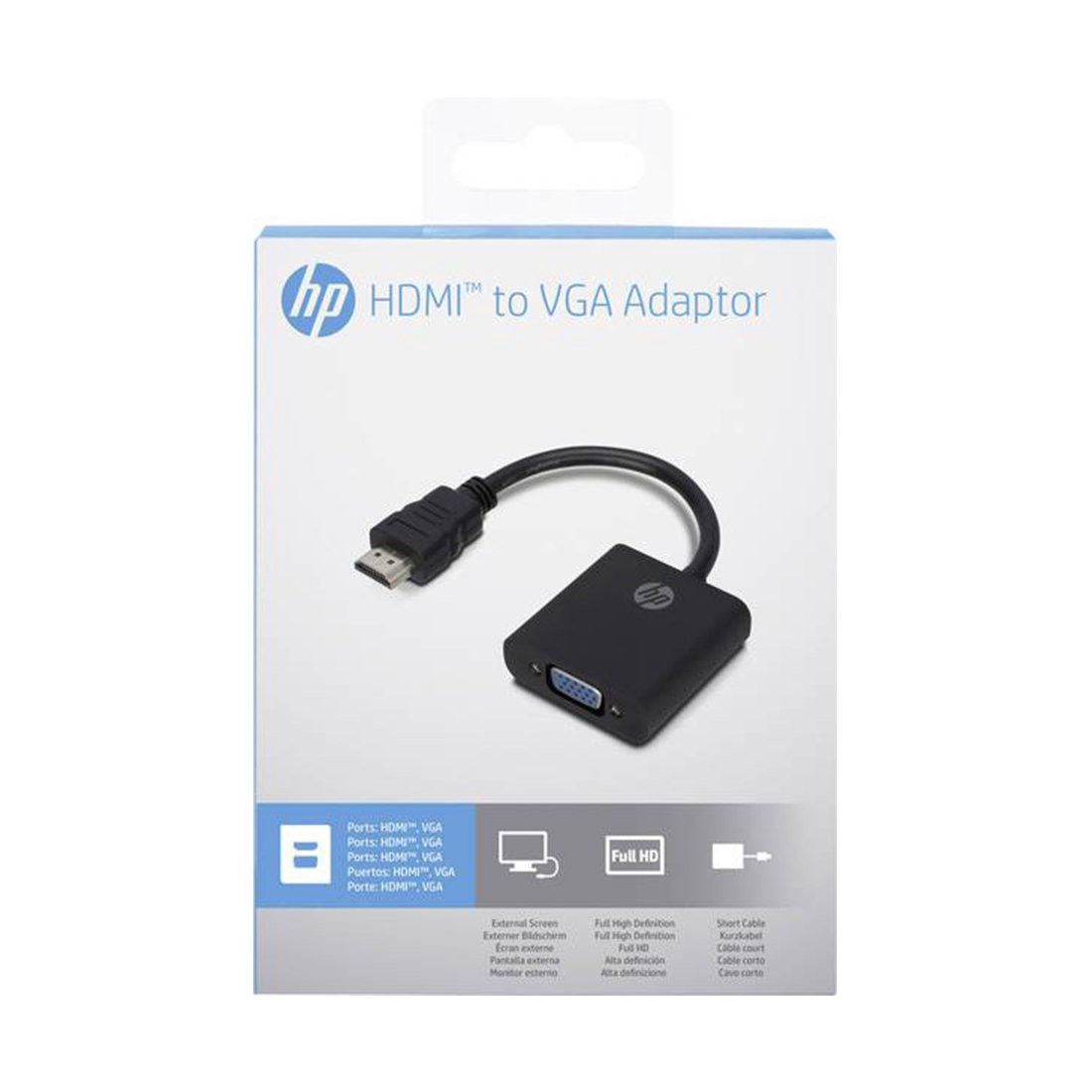 Адаптер HP HDMI to VGA черный купить,NaN