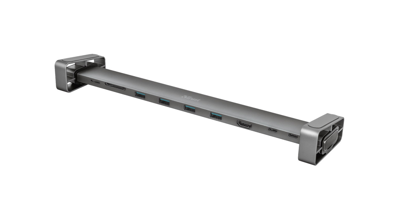 USB Hub rust Dalyx Aluminium 10-in-1 серый