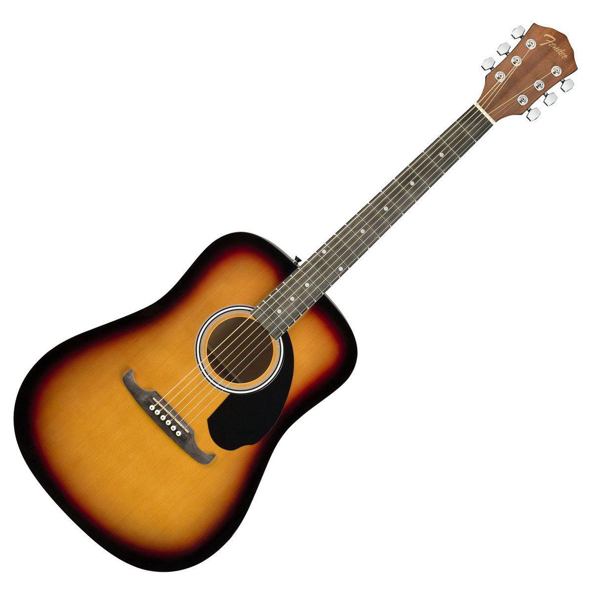 Акустическая гитара Fender Fa-125 Drednought Sunburst коричневая купить,NaN