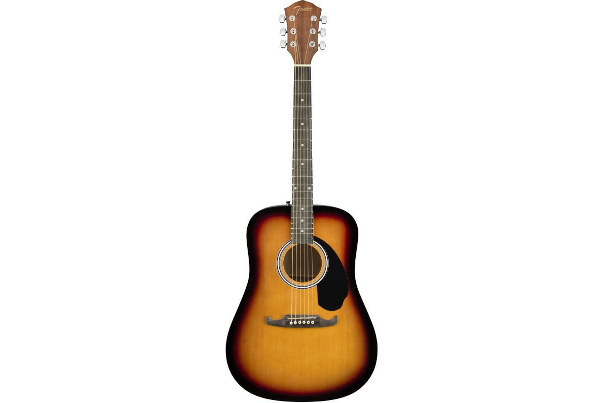 Акустическая гитара Fender Fa-125 Drednought Sunburst коричневая купить,NaN
