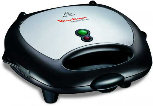 Сэндвичница Moulinex SW611812 черно-серебристая
