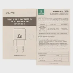 Зарядное устройство Usams US-CC263, 30W, White