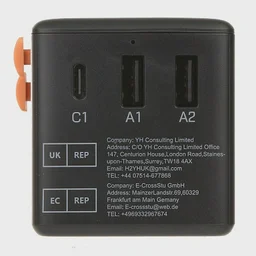Зарядное устройство Tessan TS-WTA01, сеть, для USB-устройств, Black