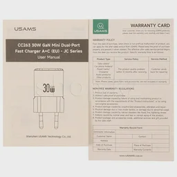 Зарядное устройство Usams US-CC263, 30W, Black