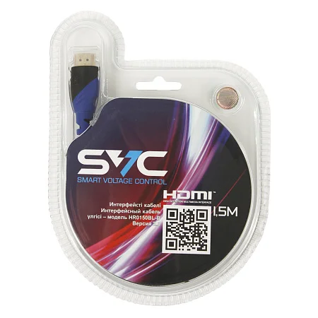 Кабель HDMI-HDMI SVC HR0150BL-B, 1.5m купить,NaN