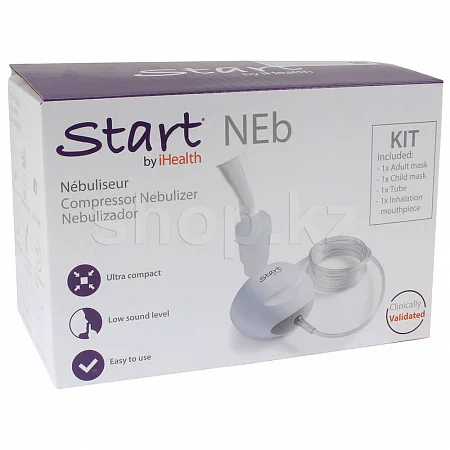Компактный компрессорный небулайзер iHealth Start NEb NB-218C