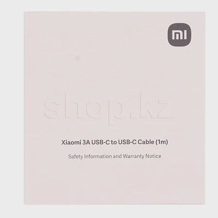 Кабель интерфейсный для USB Type-C - Type-C Xiaomi 3A Braided L33020, 1m, White