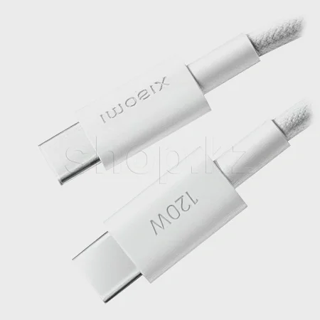 Кабель интерфейсный для USB Type-C - Type-C Xiaomi 6A Braided K36350, 2m, White купить,8280